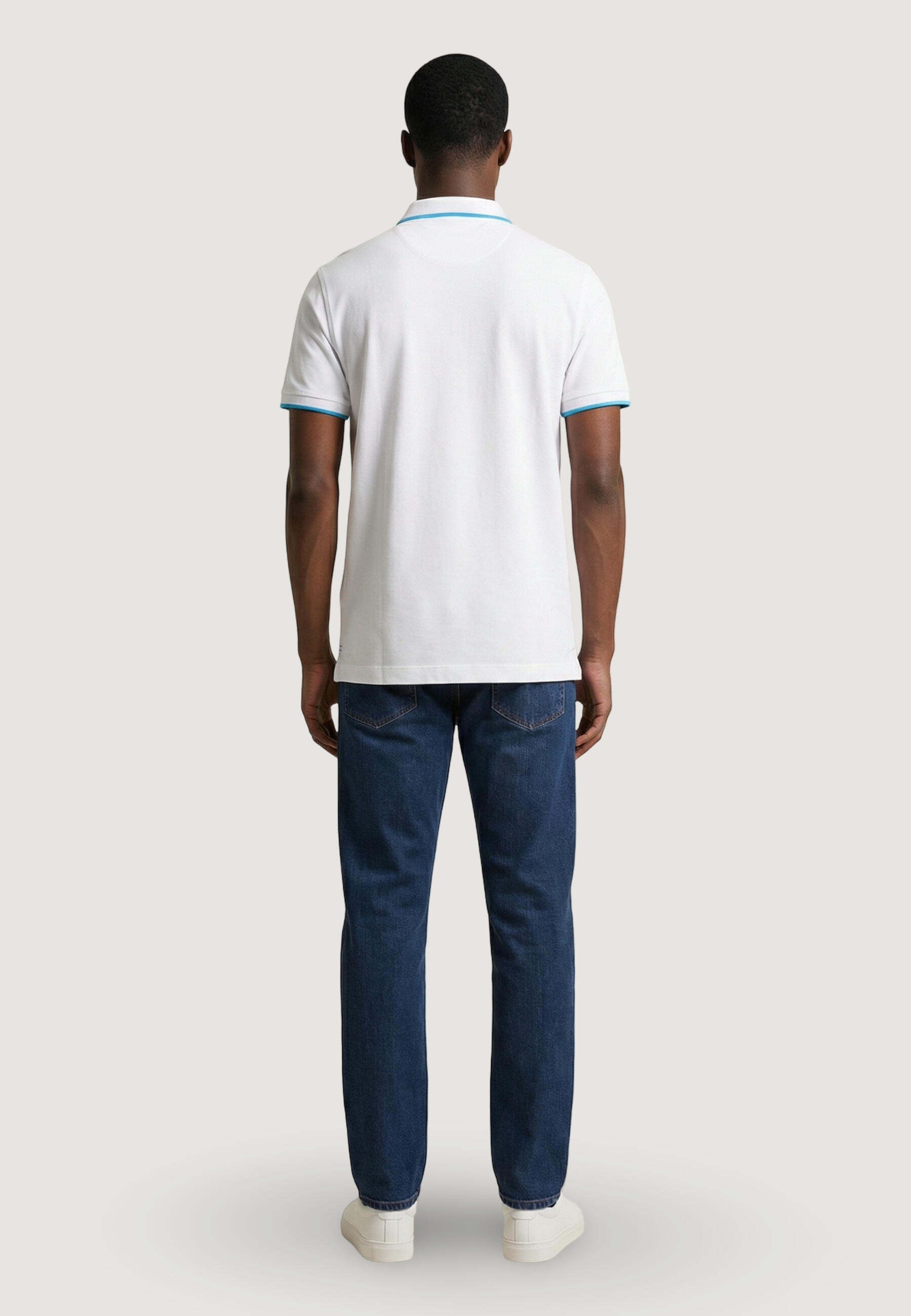 polo manches courtes BLACK HOMME blanc 4/5
