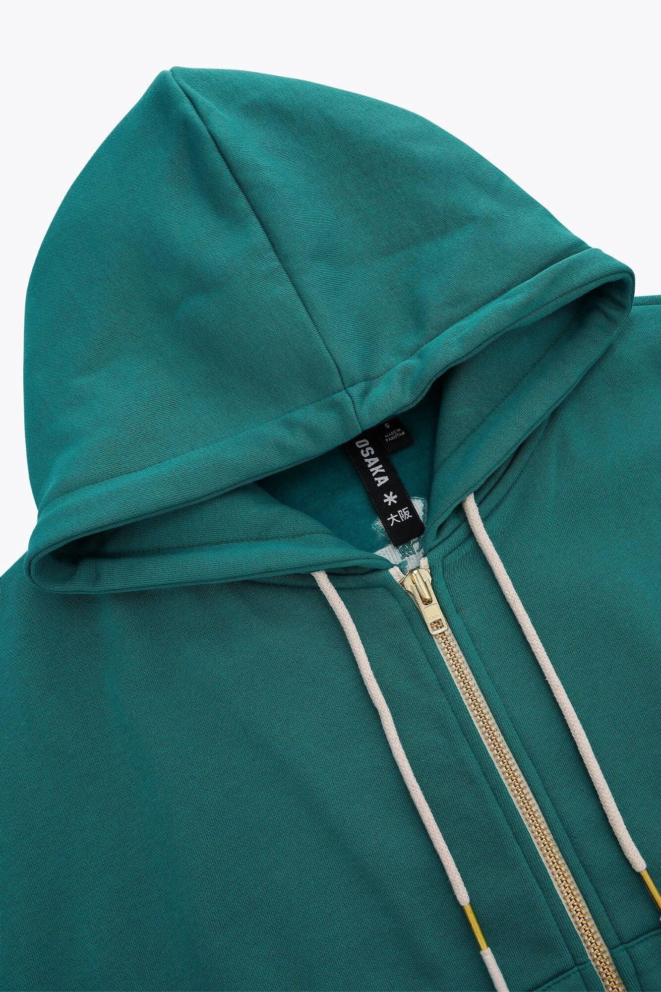 Sweat à capuche zippé Osaka pour homme | Bleu sarcelle transformateur 4/6