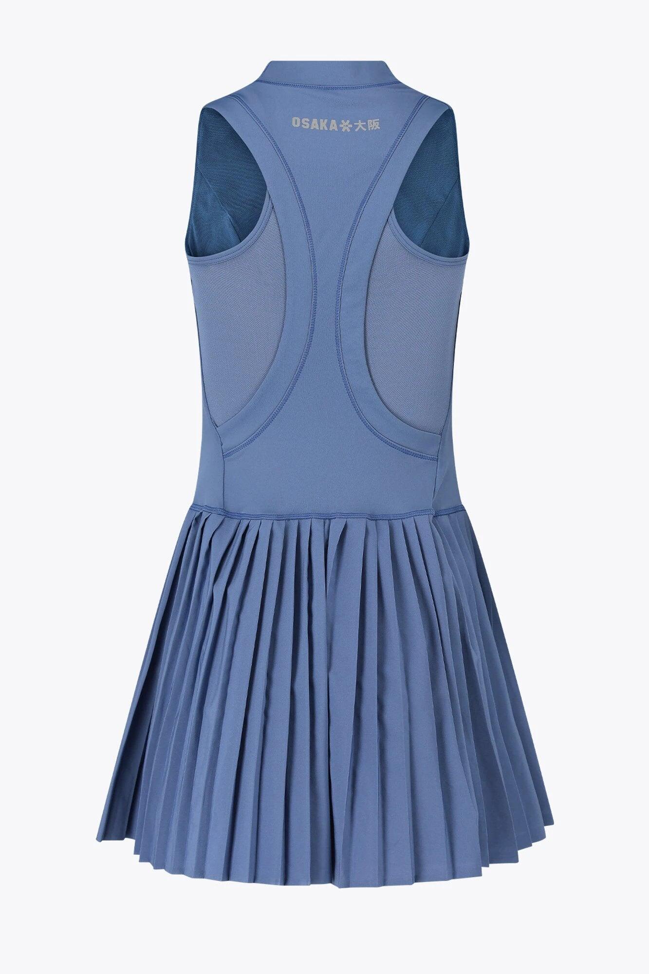 Osaka Damen Plissee-Spielkleid | Silberseeblau 3/6