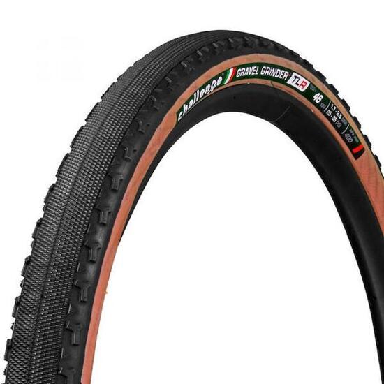 Challenge Gravel Grinder Race TLR Faltreifen 27,5 Zoll Schwarz/Braun - Tubele...
