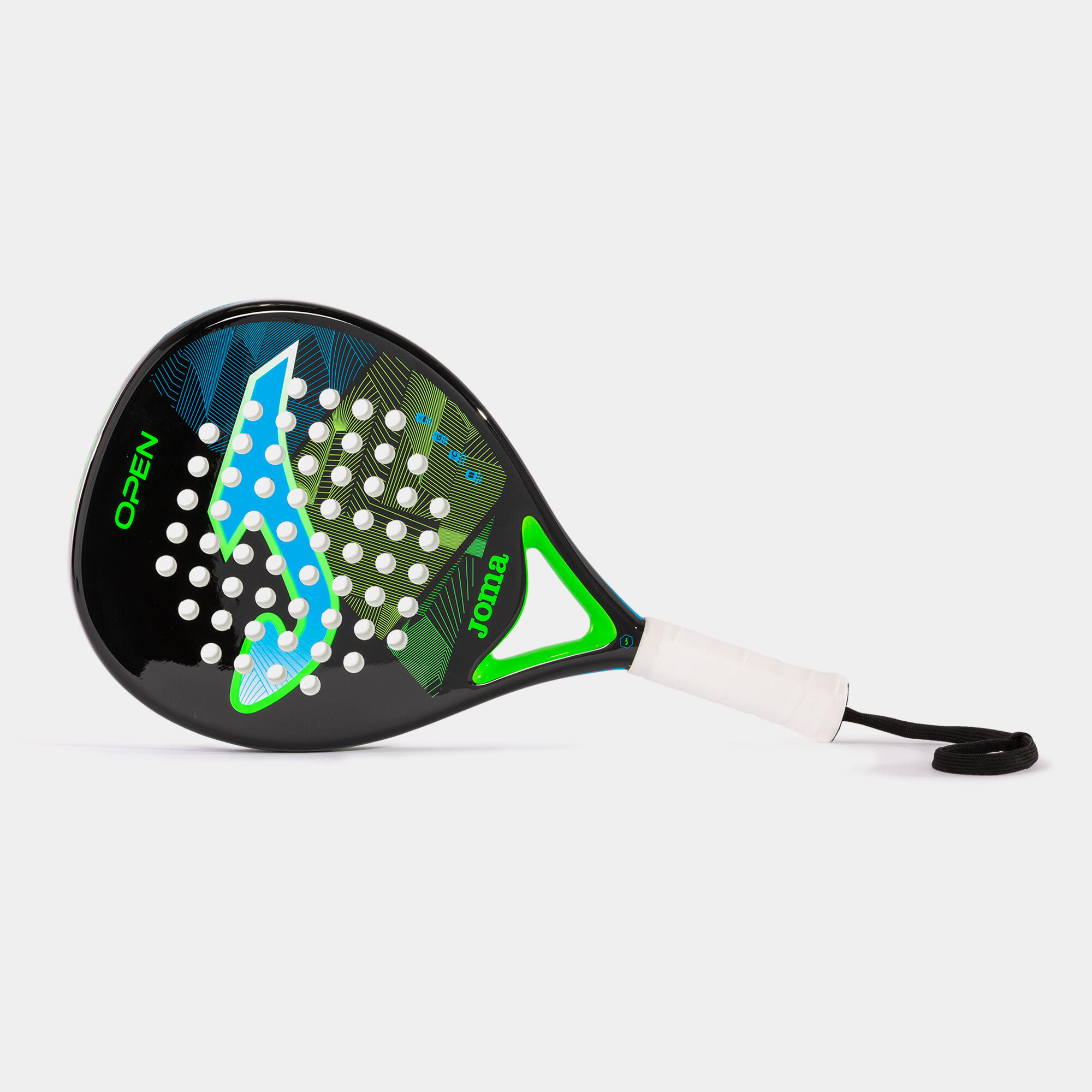 Pala de pádel Joma Open negro turquesa flúor 4/5