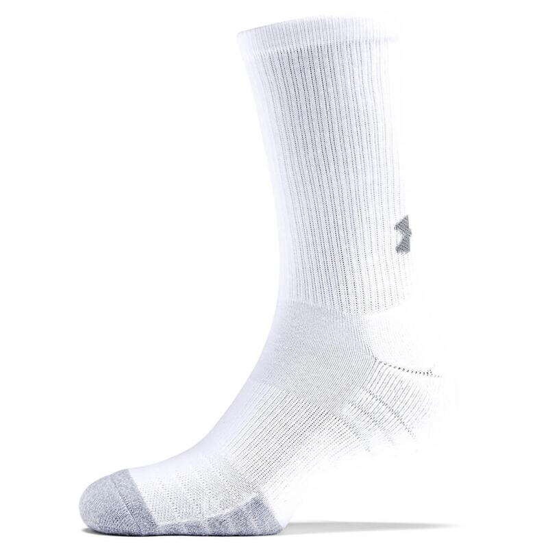 "HeatGear" Socken für Herren Weiß/Stahlgrau