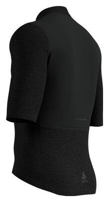 Maillot Vélo Manches Courtes Odlo Zeroweight Merino Noir 2/2