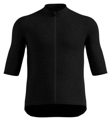 Maillot Vélo Manches Courtes Odlo Zeroweight Merino Noir 1/2