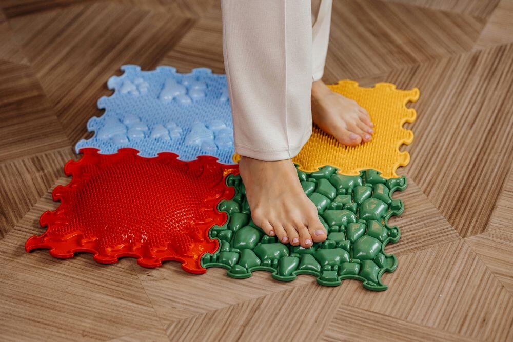 Enfants Fitness Dalle Sensorielle 30x30cm Set 4pcs Fantastic Four Multicolore 5/7