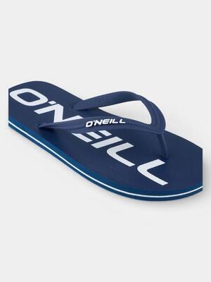 Heren teenslippers profile logo zwart iii