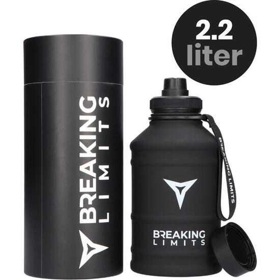 Gourde en acier inoxydable 2 litres – bouteille – bidon sportif d’eau