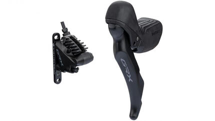 SHIMANO SCHEIBENBREMSE "GRX" ST-RX610 / BR-RX400 2-f links Vorderrad FM RESIN