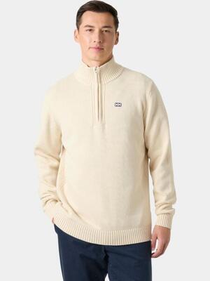 Gebreide trui heren smoegen 1/2 zip