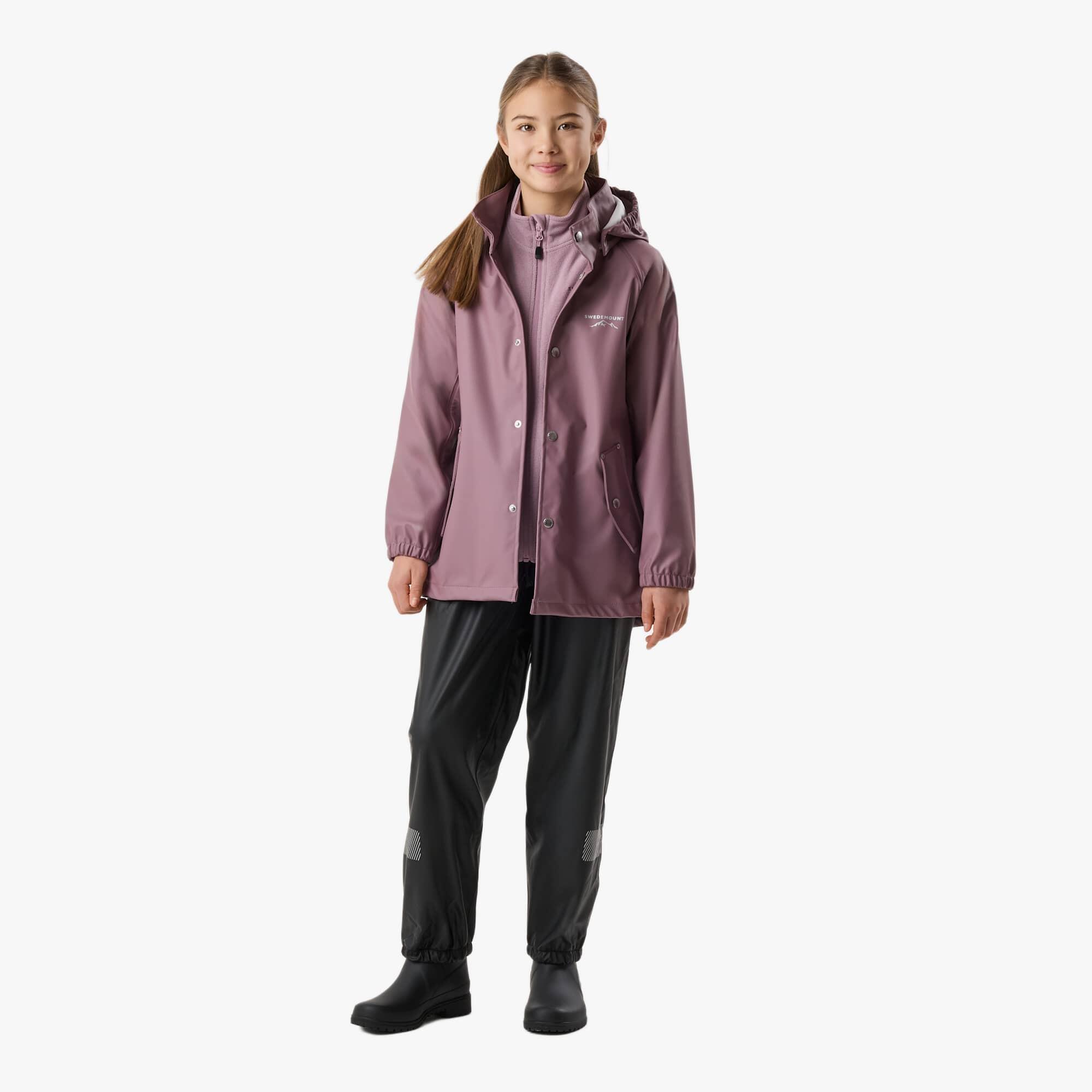 Giacca antipioggia da escursionismo junior Väderöarna Coat 3/8