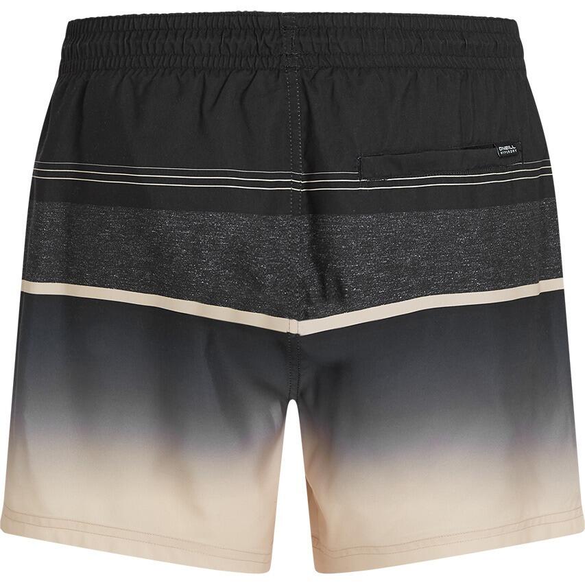 Heren Zwemshort Gradient 15 Zwart & Beige Multi 5/7