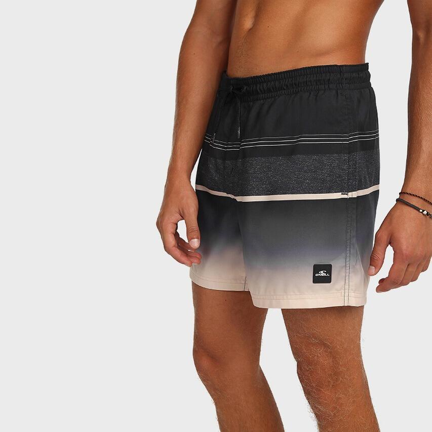 Heren Zwemshort Gradient 15 Zwart & Beige Multi 4/7