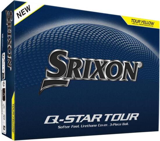Srixon Q-STAR Tour 2026, nouvelle balle de golf, 12 unités, jaune