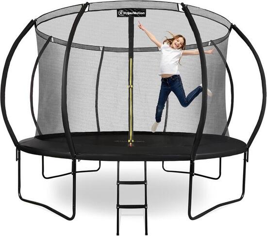 Hypermotion Gartentrampolin 366cm (12FT) inkl. Netz + Leiter