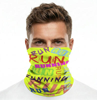 Lichte hardloopnekwarmers – fluorescerend geel
