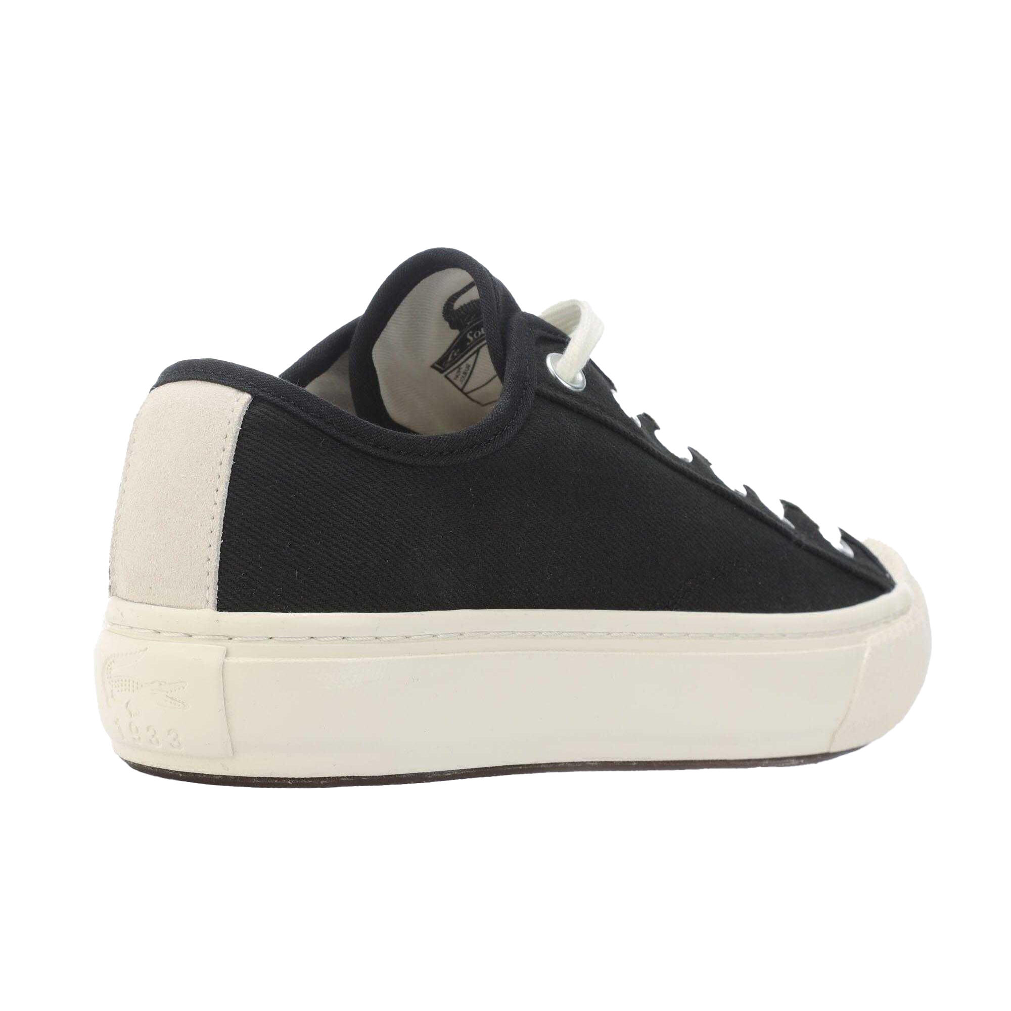 Mens Backcourt 2.0 Canvas Low Trainers (Black) 2/4