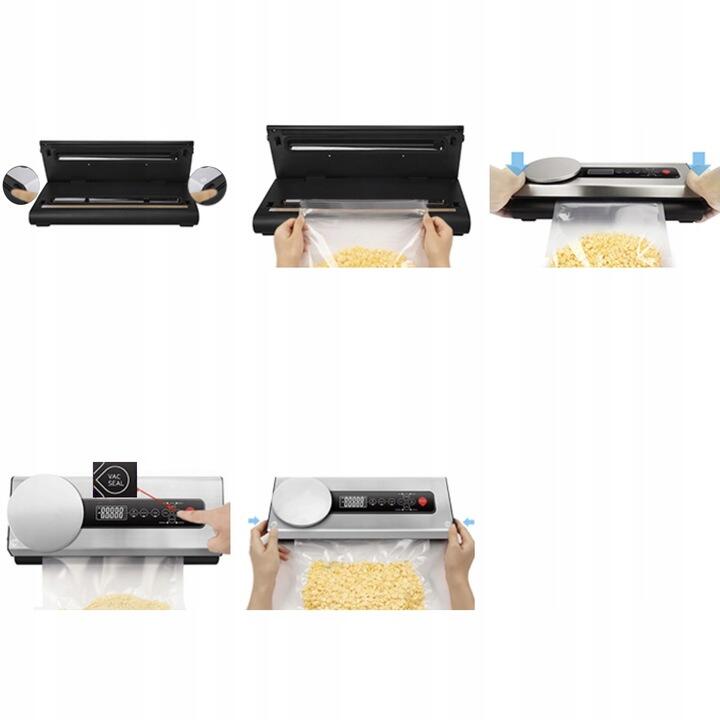 Aparat vidat alimente umede/uscate, cantar, 9 role folie, 5 pungi, 120W