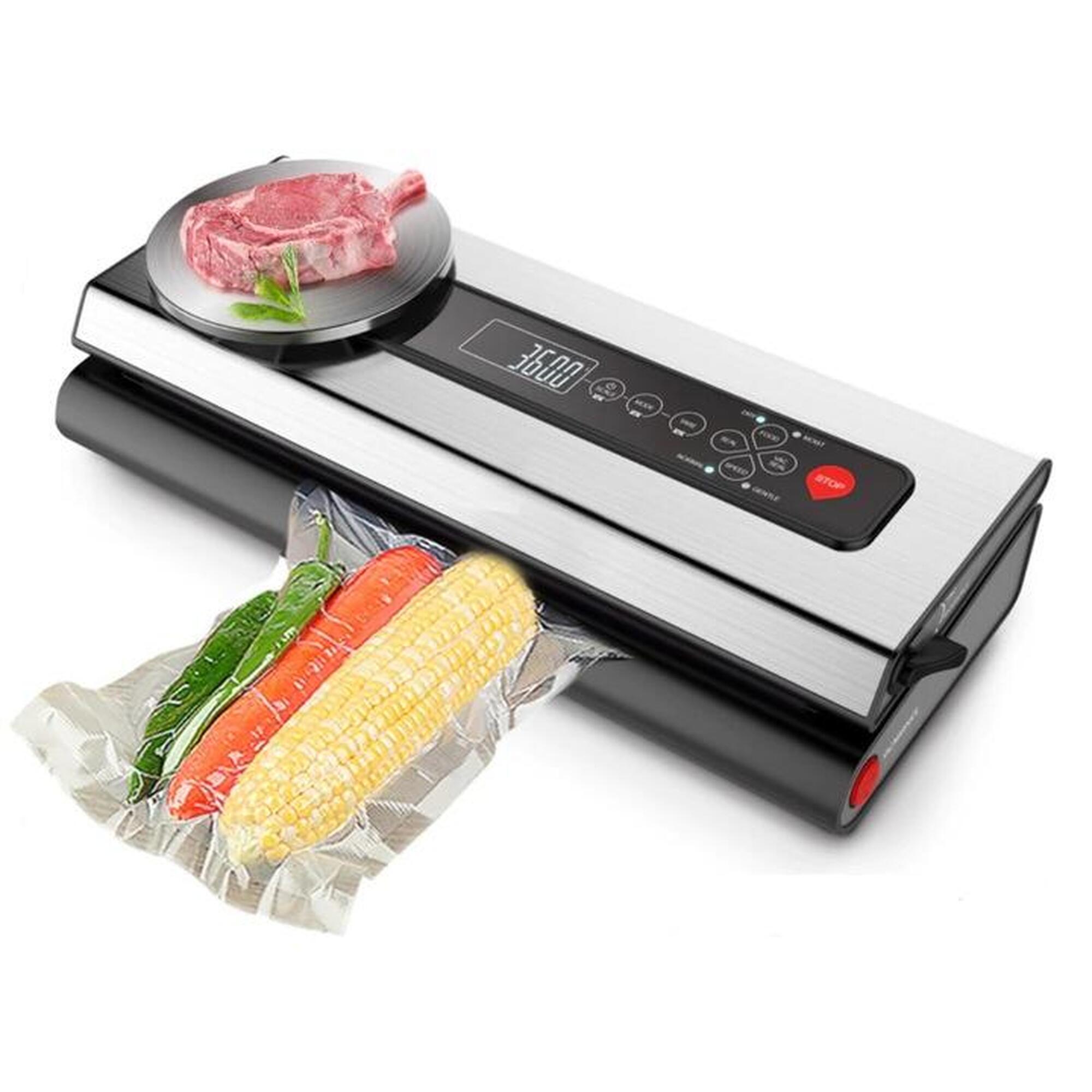 Aparat vidat alimente umede/uscate, cantar, 9 role folie, 5 pungi, 120W