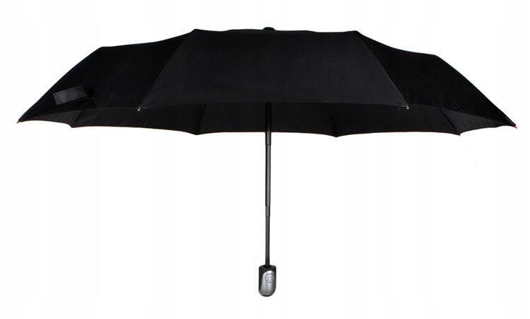 Umbrela pliabila, cu husa, diametru cupola 108cm, model simplu, neagra