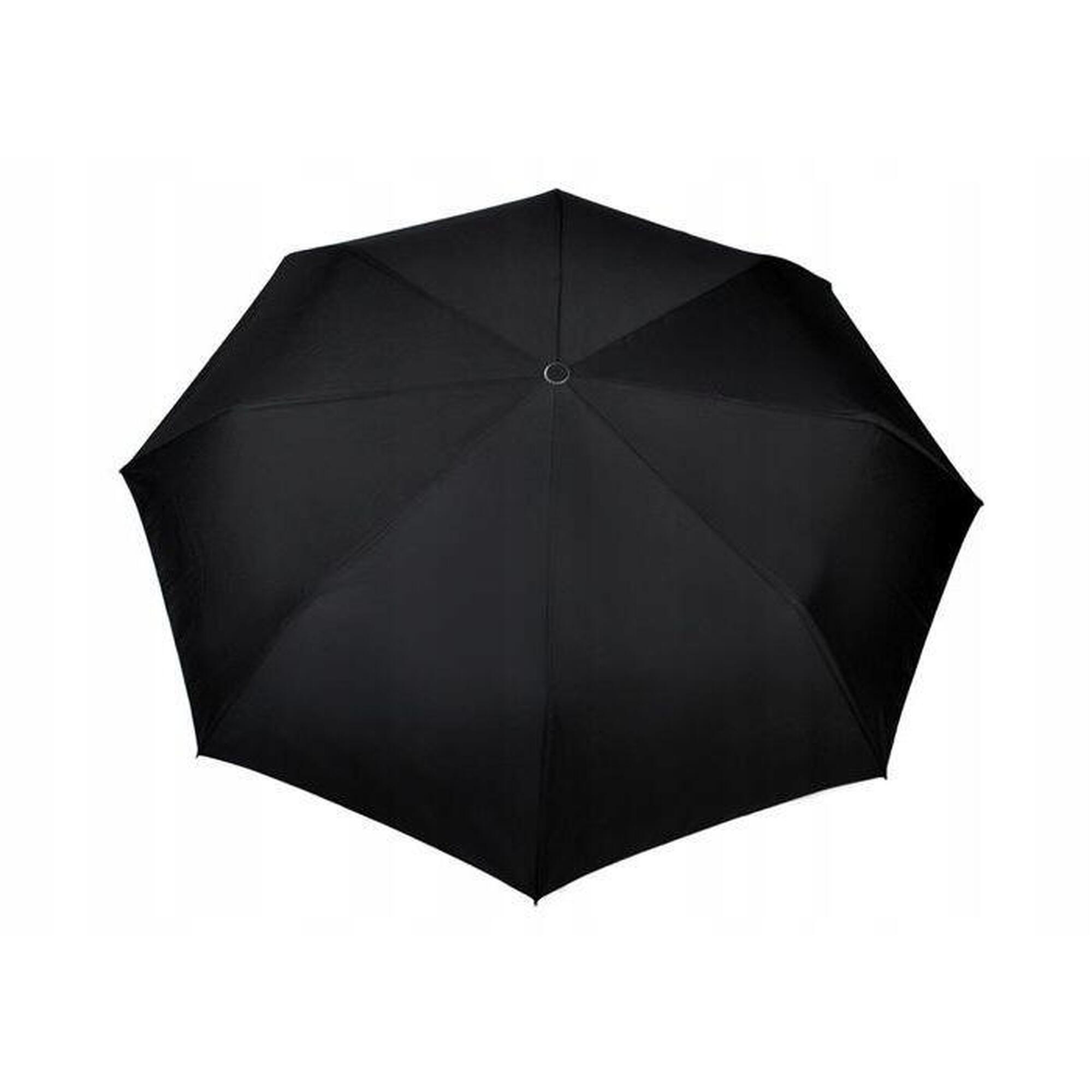 Umbrela pliabila, cu husa, diametru cupola 108cm, model simplu, neagra