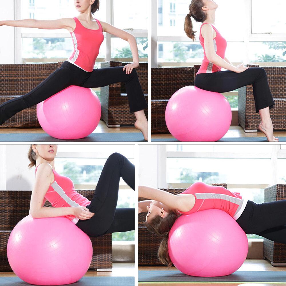 Gymnastikball 65 cm X-Sport - rosa 2/3