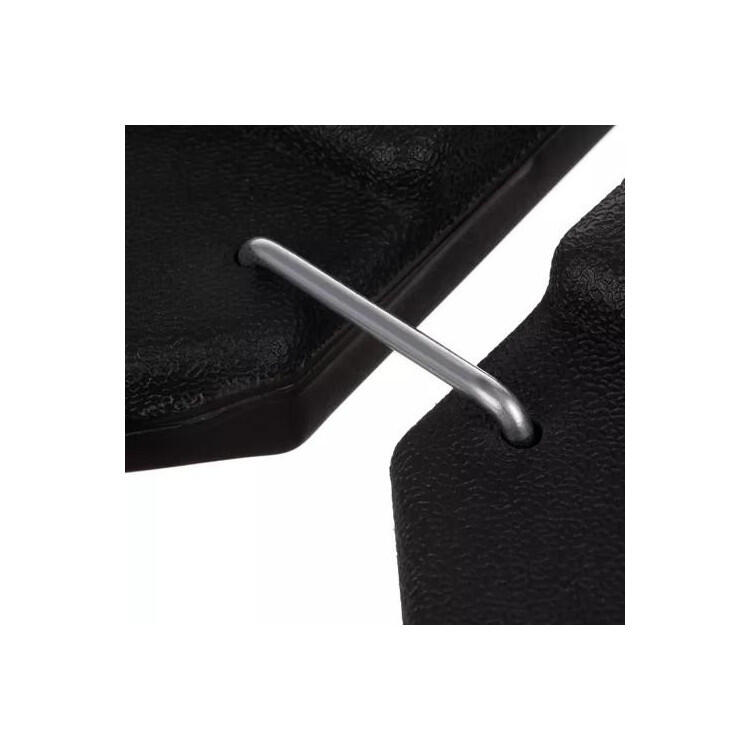Baza umbrela gradina patrata, 4 elemente, 60 l, 104x104x8 cm, HDPE, negru
