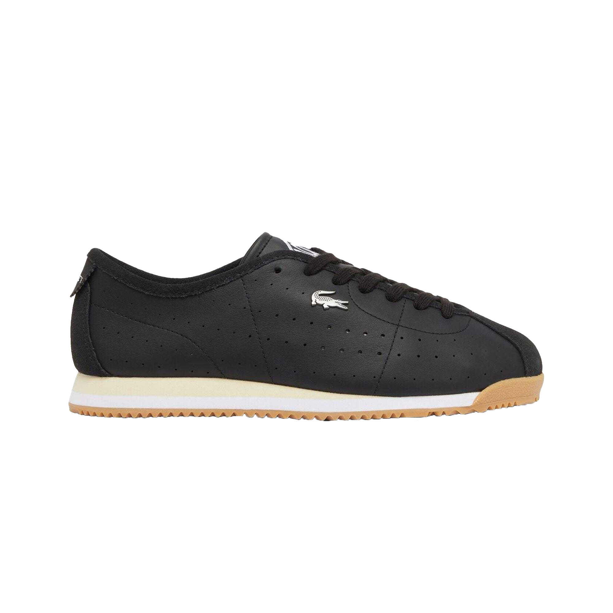 Mens Club Leather Low Trainers (Black) 4/4