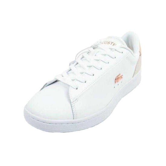 Scarpe Sportive PelleDonna Lacoste Carnaby Bianco Beige