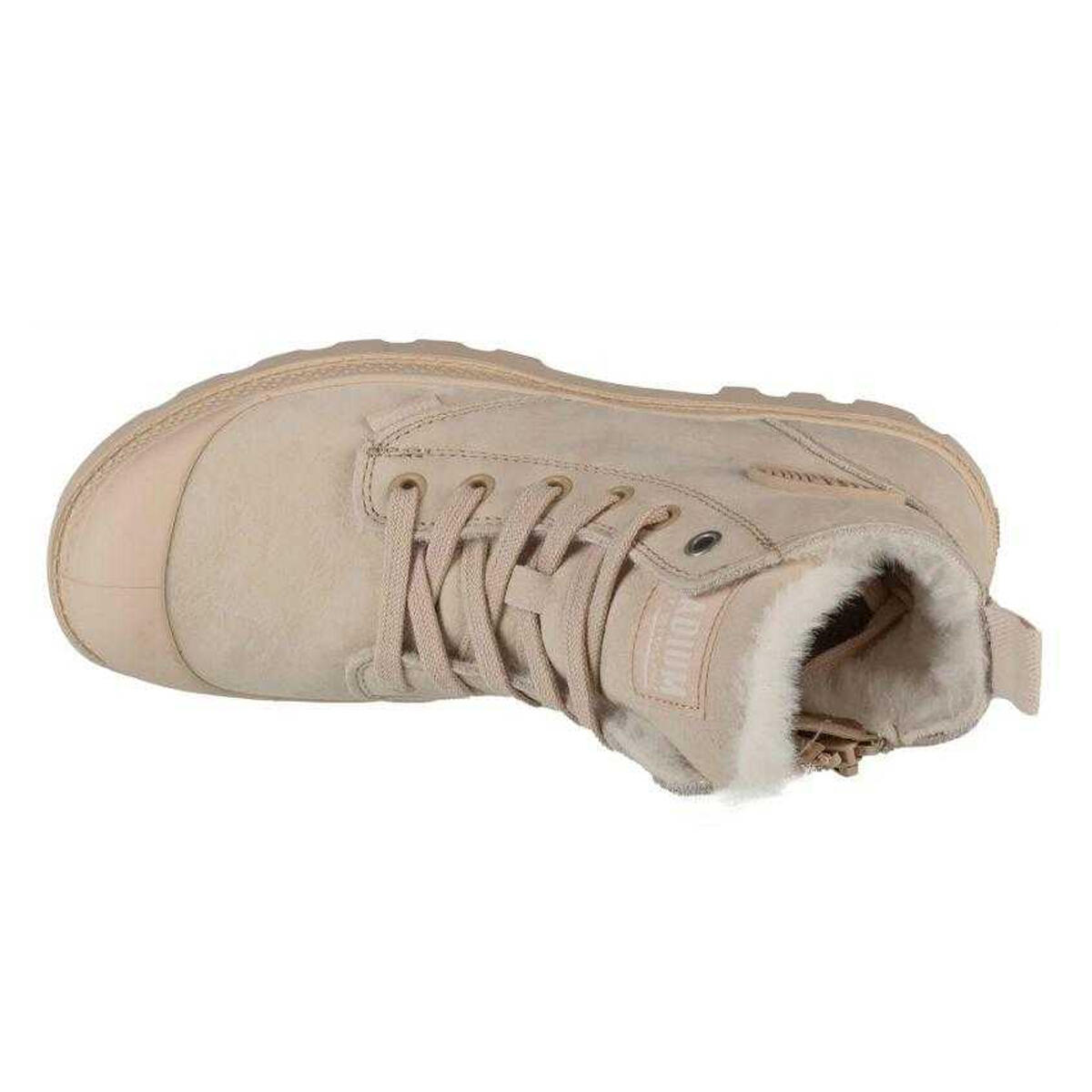 Botas a los Tobillos de Nobuck Pampa Hi para Mujer Beige 3/4
