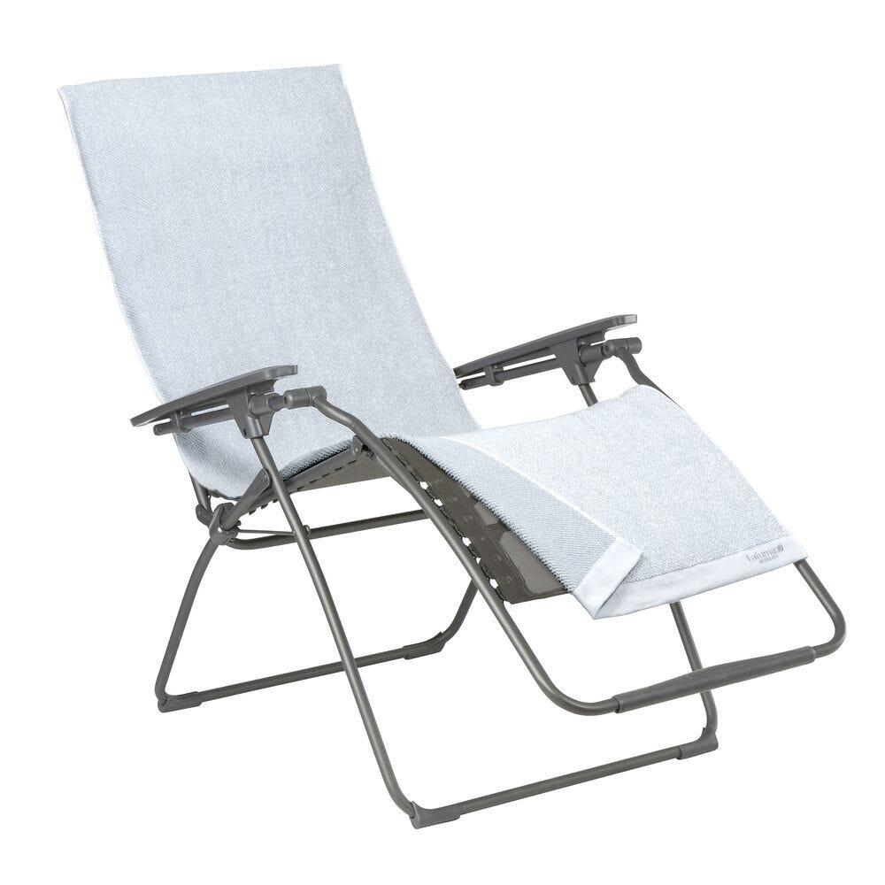 Ensemble fauteuil relax avec porte gobelet et drap de bain - RCLIP - Bleu 2/7