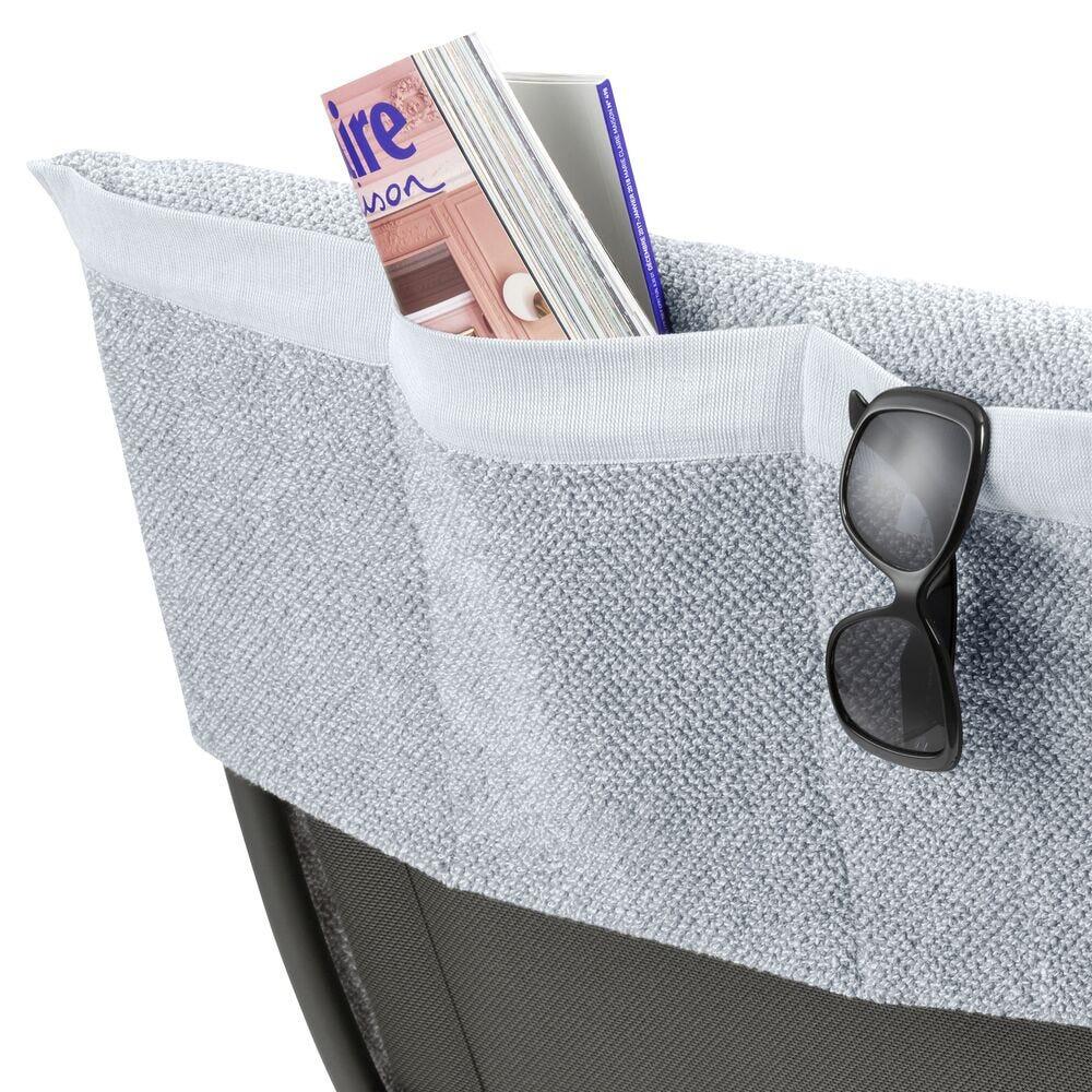 Ensemble fauteuil relax avec porte gobelet et drap de bain - RCLIP - Bleu 7/7
