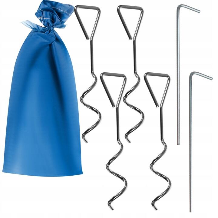 Cort de plaja albastru, husa depozitare, 220x150x110cm, albastru-gri