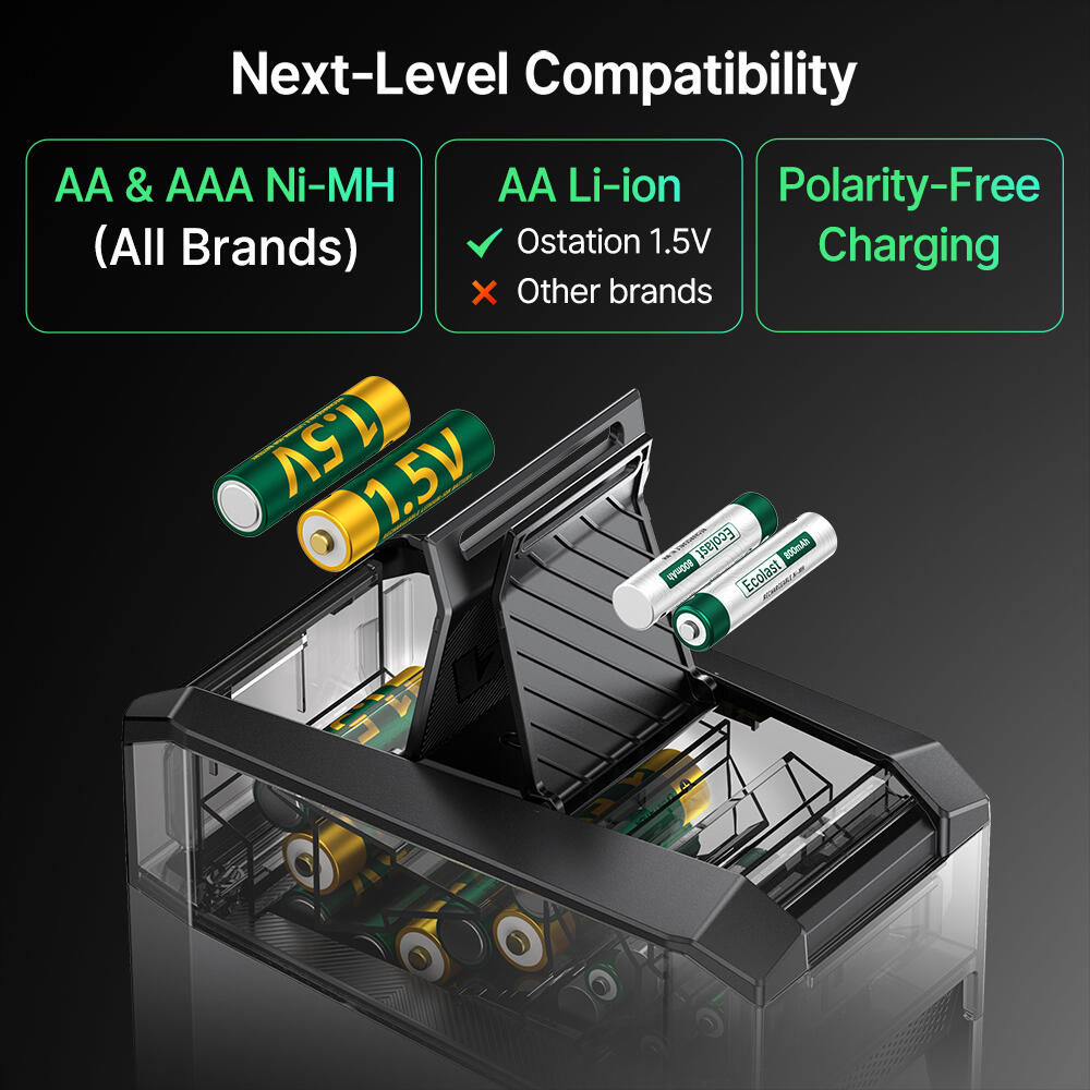Olight Ostation 2 Station de Charge Intelligente pour Piles AA et AAA 4/7