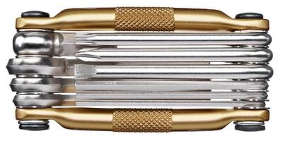 Multitool 10 goud/zwart