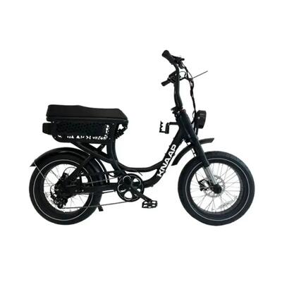 Elektrische fatbike knaap bikes lon – lage instap, voor- en achtervering – zwart