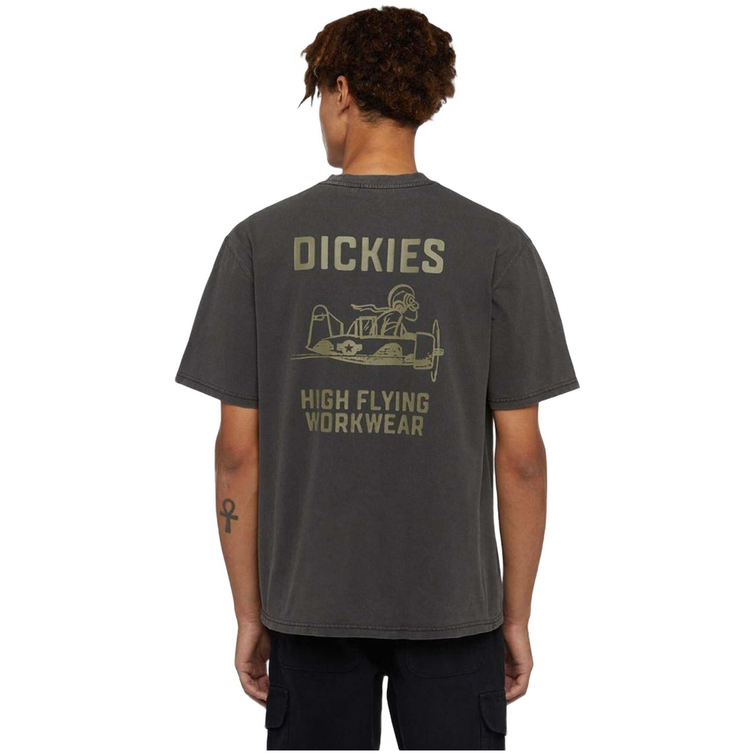 Maglietta uomo Dickies High flying workwear Grigia 3/5