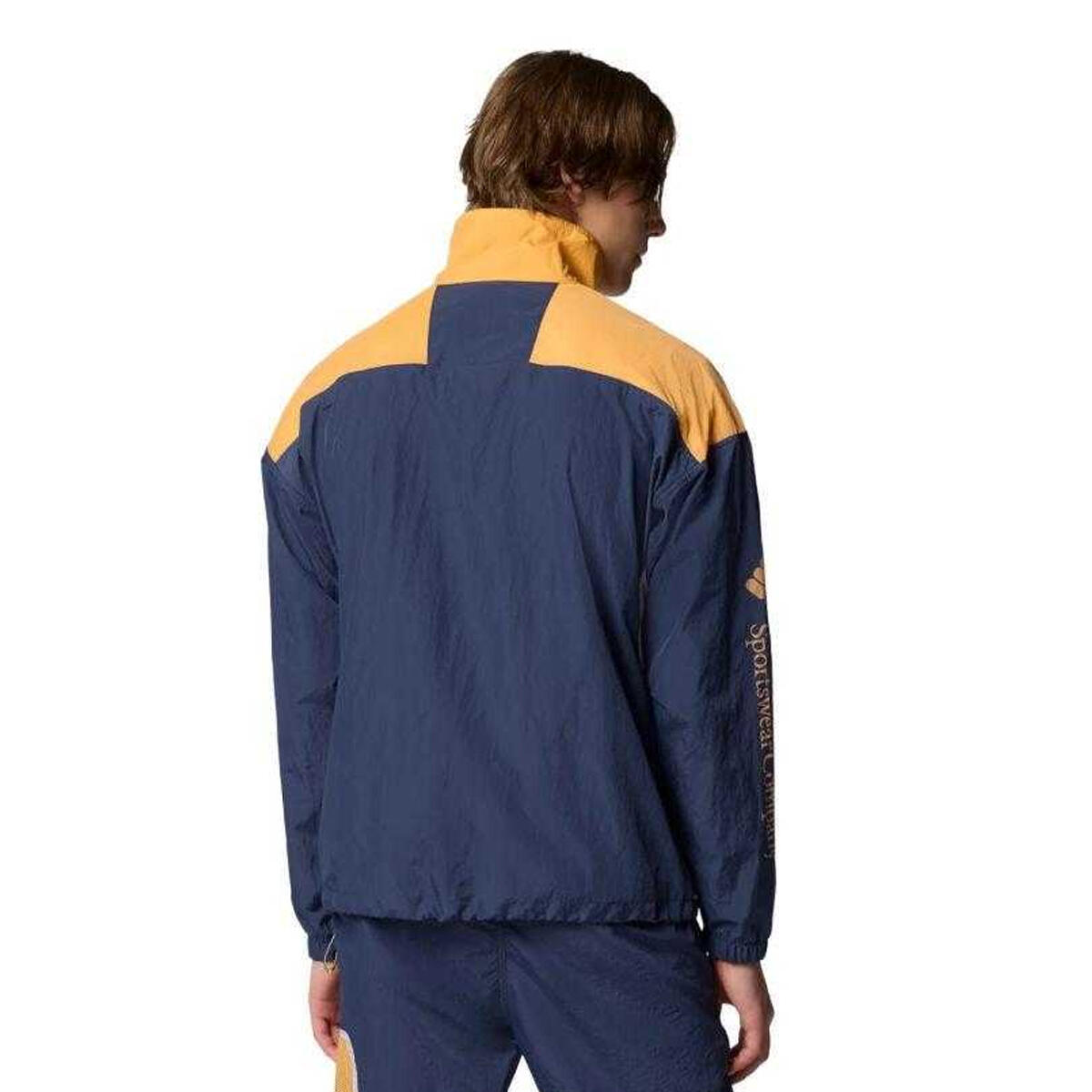 Heren Riptide II Retro Windjack (Marineblauw) 3/4