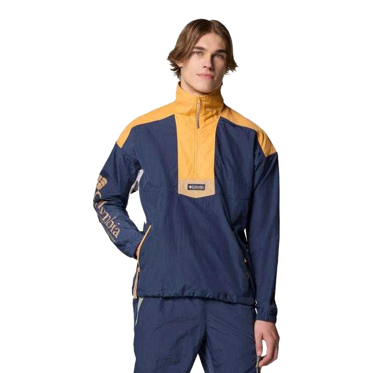 Heren Riptide II Retro Windjack (Marineblauw) 2/4