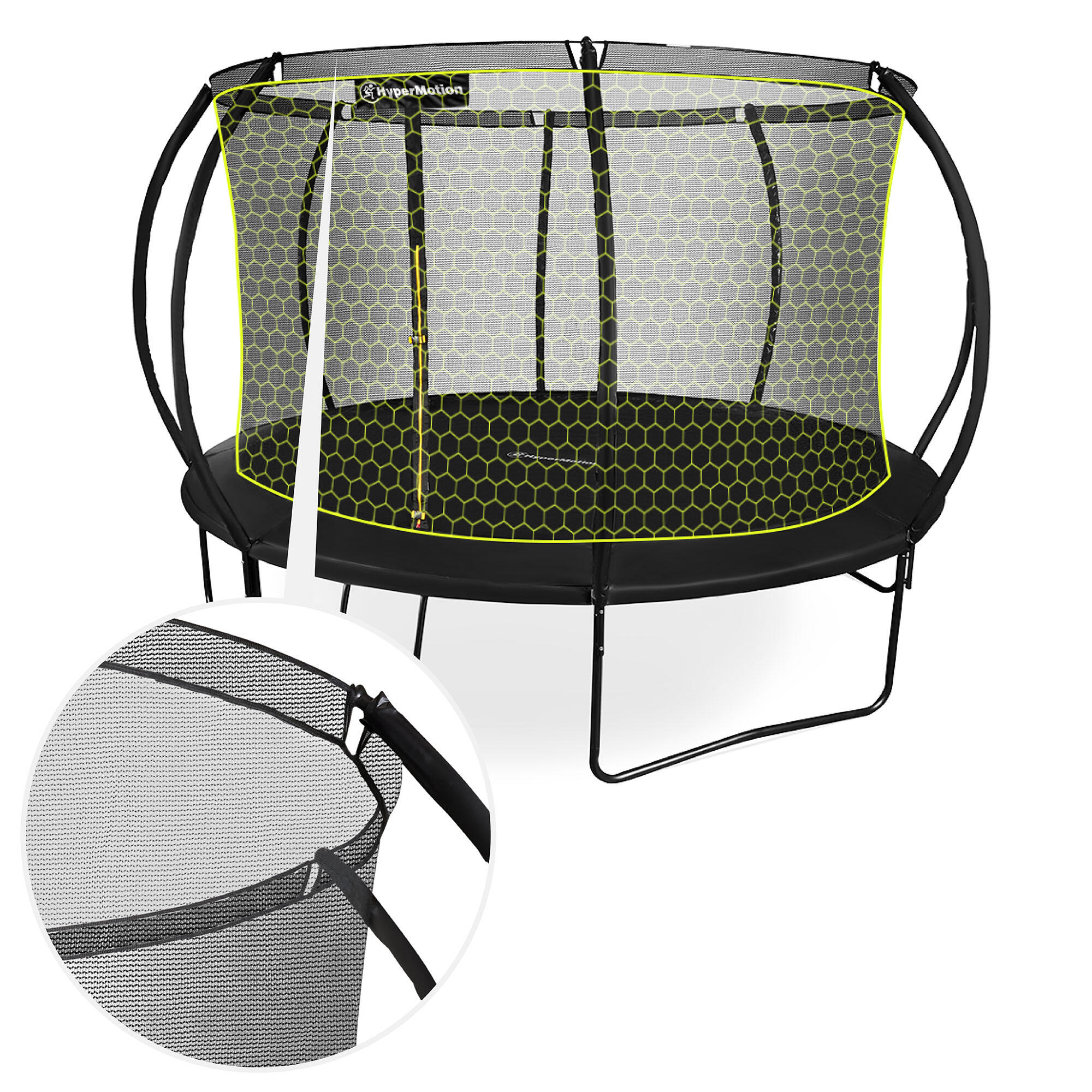 Trampolín XXXL 430cm 14FT Red Fibra de Vidrio 80 Muelles Max 150kg EN71-14 3/5