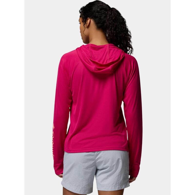 Tricou cu maneci lungi, pentru sport Tidal Tee II Hoodie femei