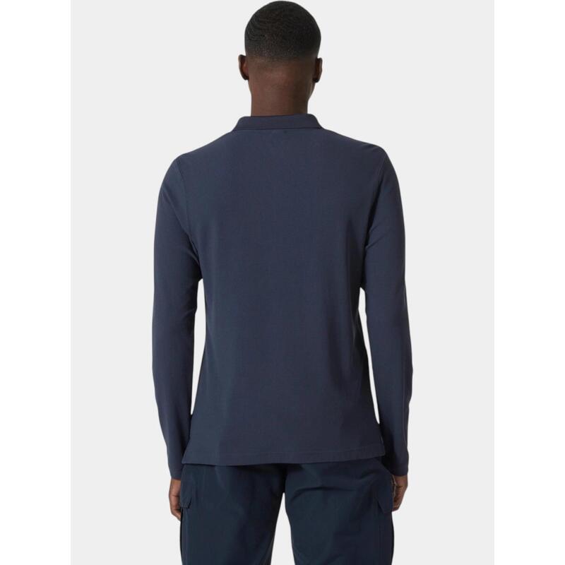 Tricou cu maneci lungi si guler Crewline Ls Polo barbati