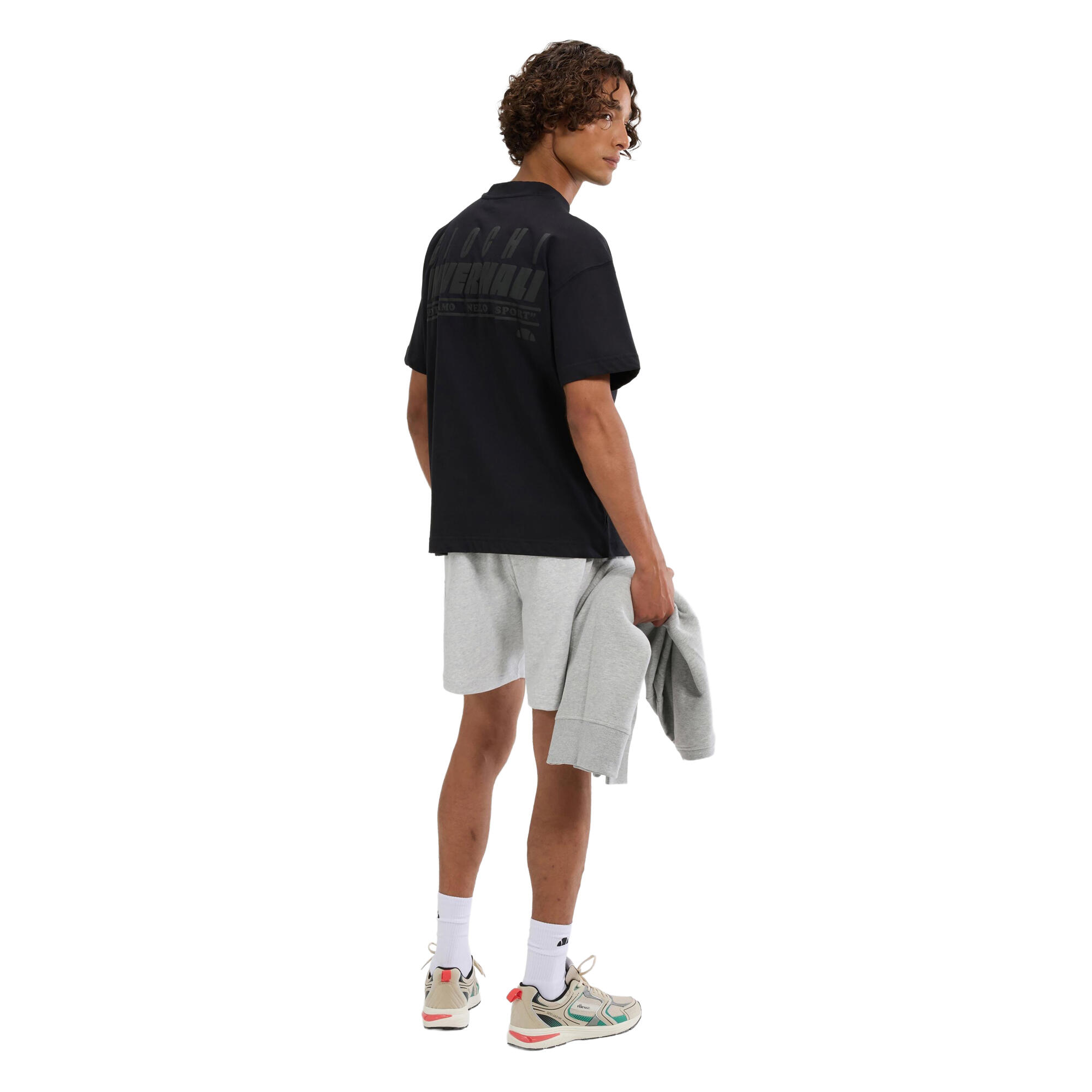 Tshirt Motif/style Imprimé Au Dos ENTRIAMO Homme (Noir) 4/4