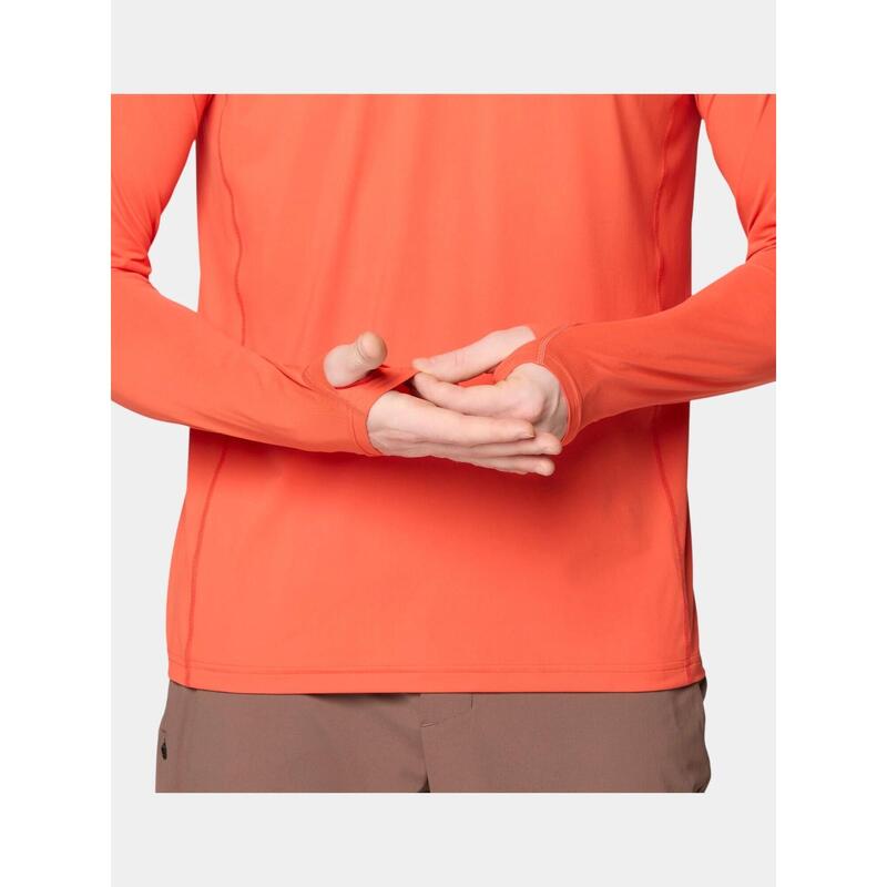 Tricou cu maneci lungi, pentru sport Crater Lake Long Sleeve Hoody barbati