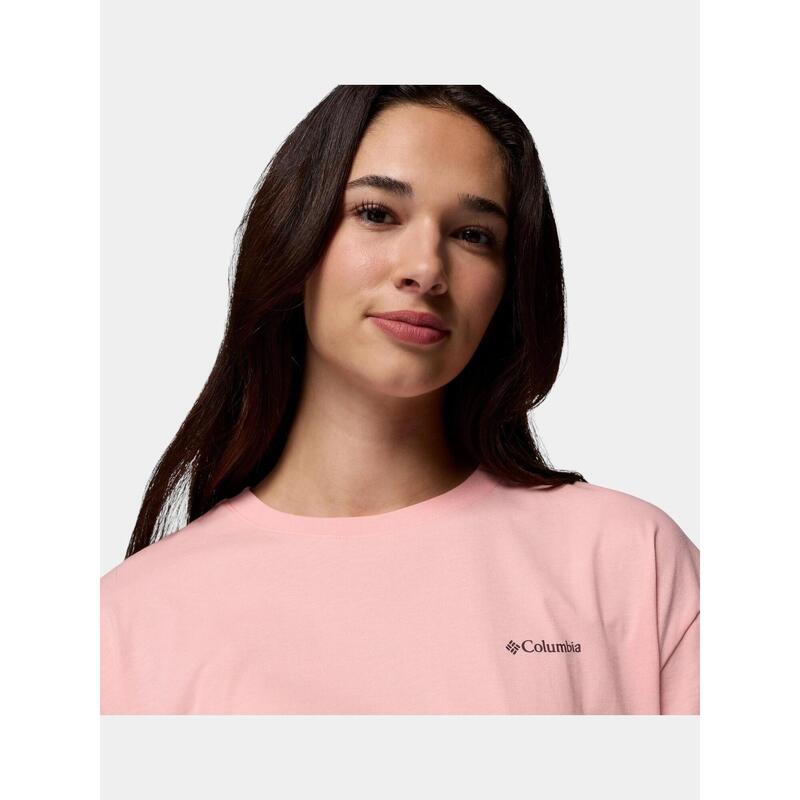 Tricou cu maneci scurte Rolling Bend Graphic Oversized Tee femei