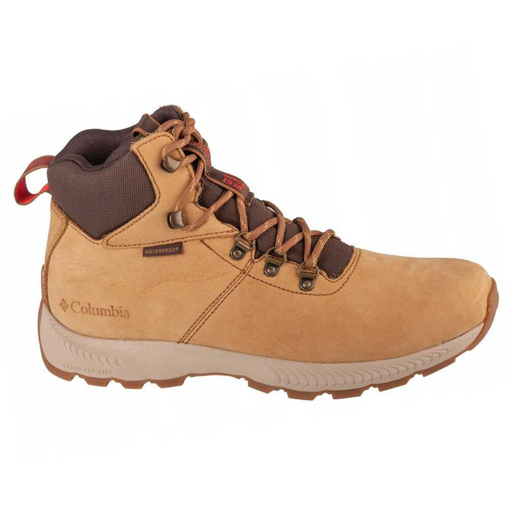 Heren Landroamer Explorer Leren Enkellaarsjes (Beige/Crème) 2/5