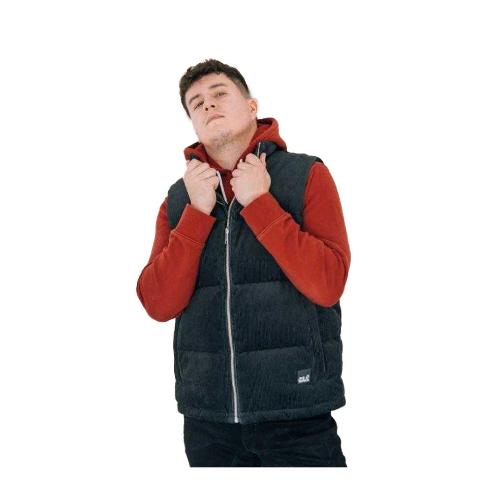 Giacca Velluto A Coste Uomo Jack Wolfskin Nature Nero 2/2