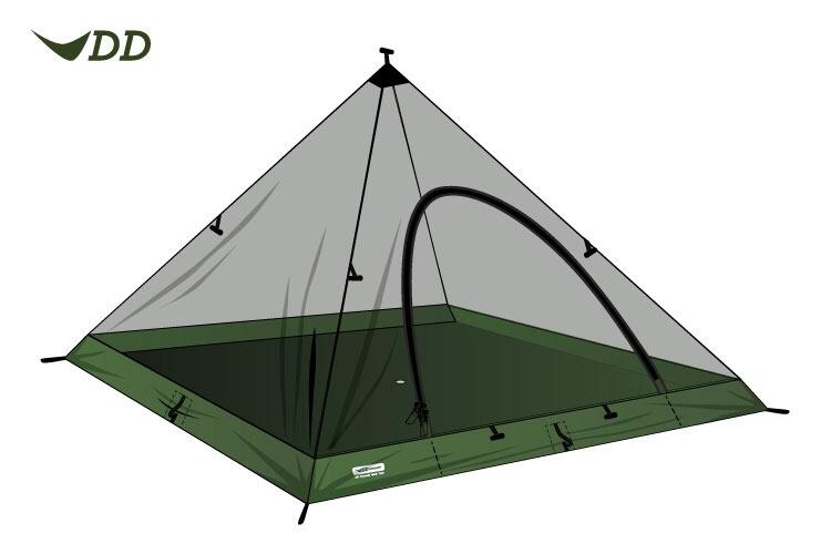 DD Junior Pyramid Mesh Tent 4/5