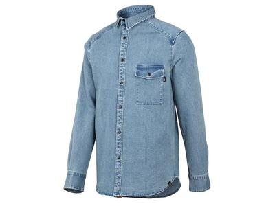 Carve digger organic denim shirt - washed blue