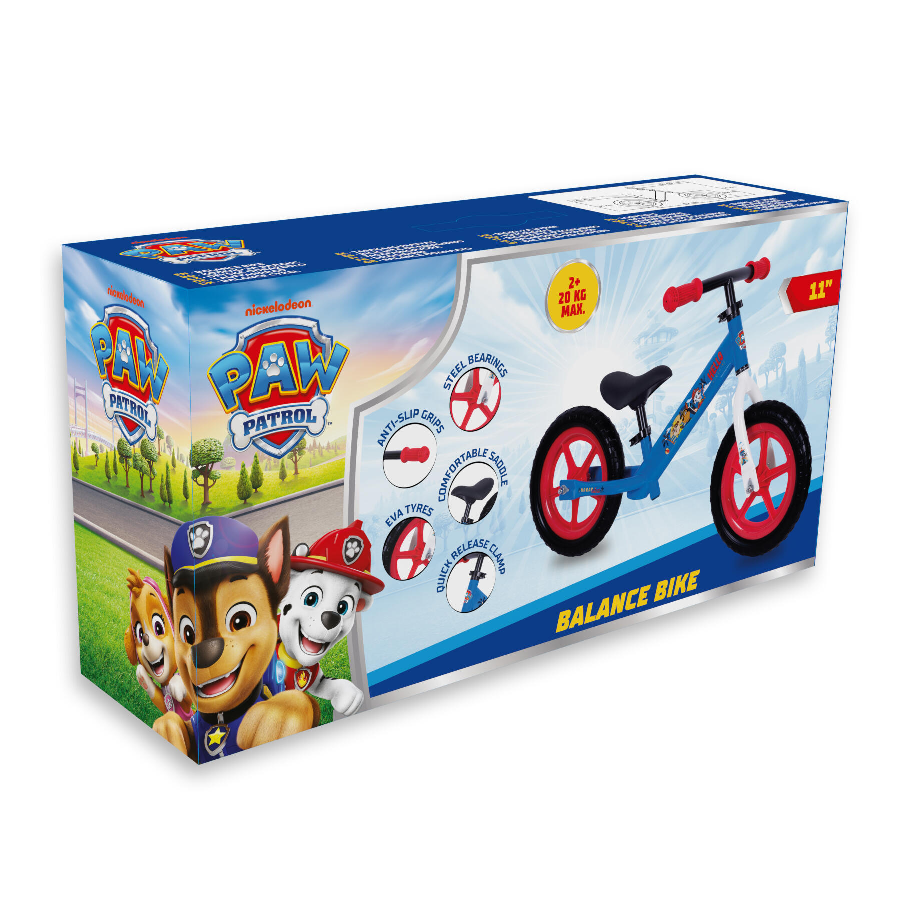 Jongens-loopfiets met 2 wielen PAW Patrol, blauw 4/4