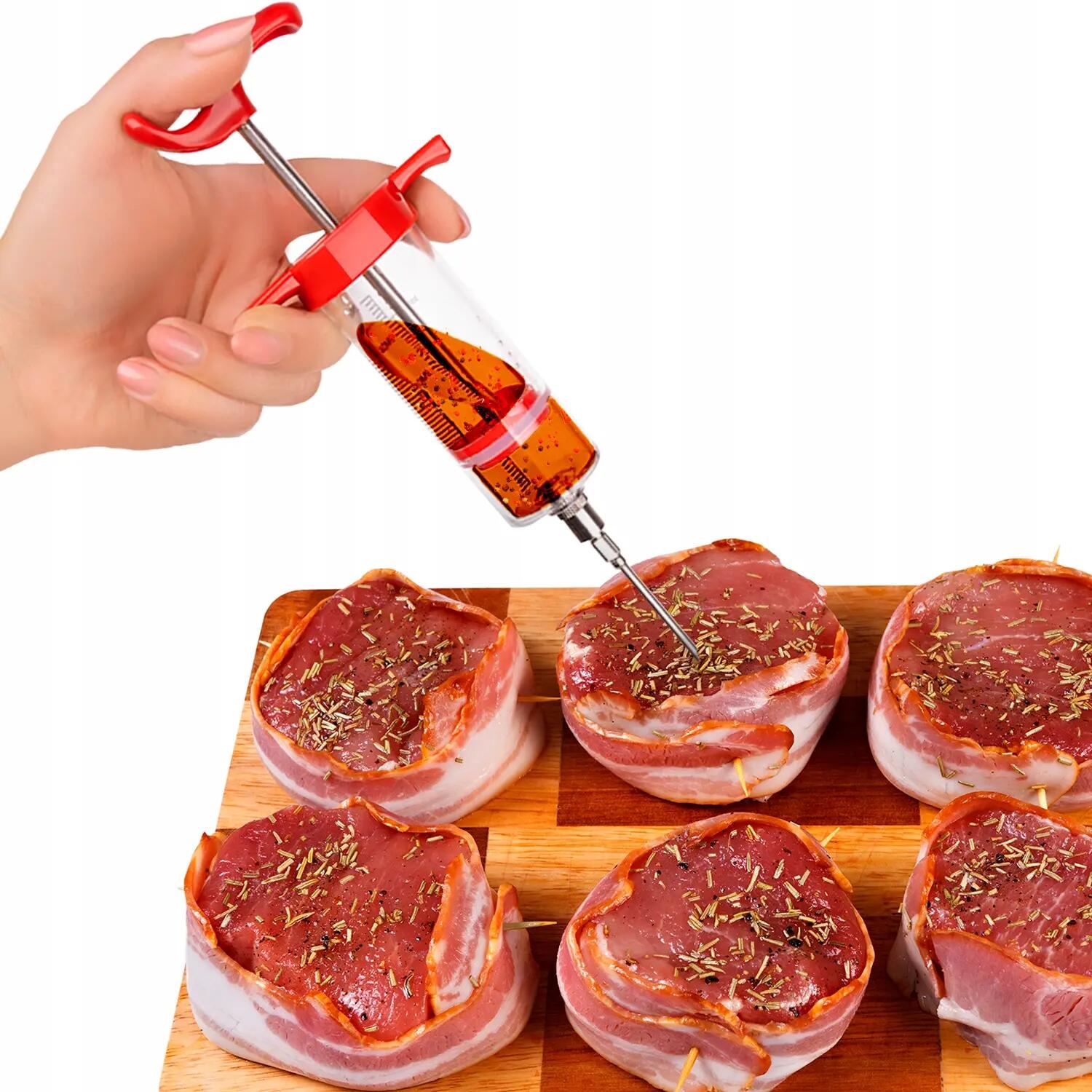 Seringa pentru carne pentru sosuri marinate, 23 cm, 50 ml 4/7